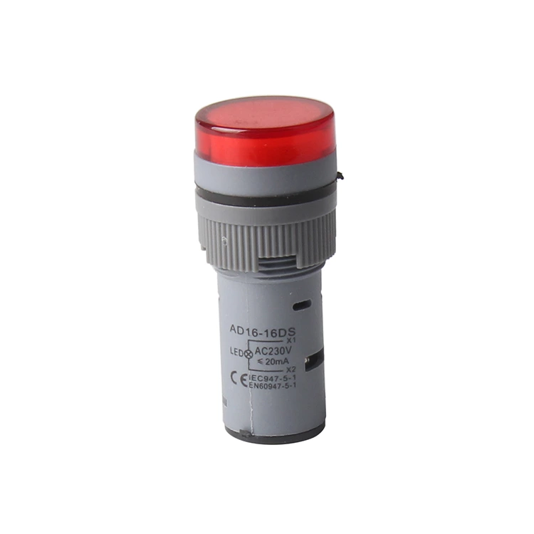 AD16-16DS 16 mm 230V red LED Lighting Signal Indicator lamp