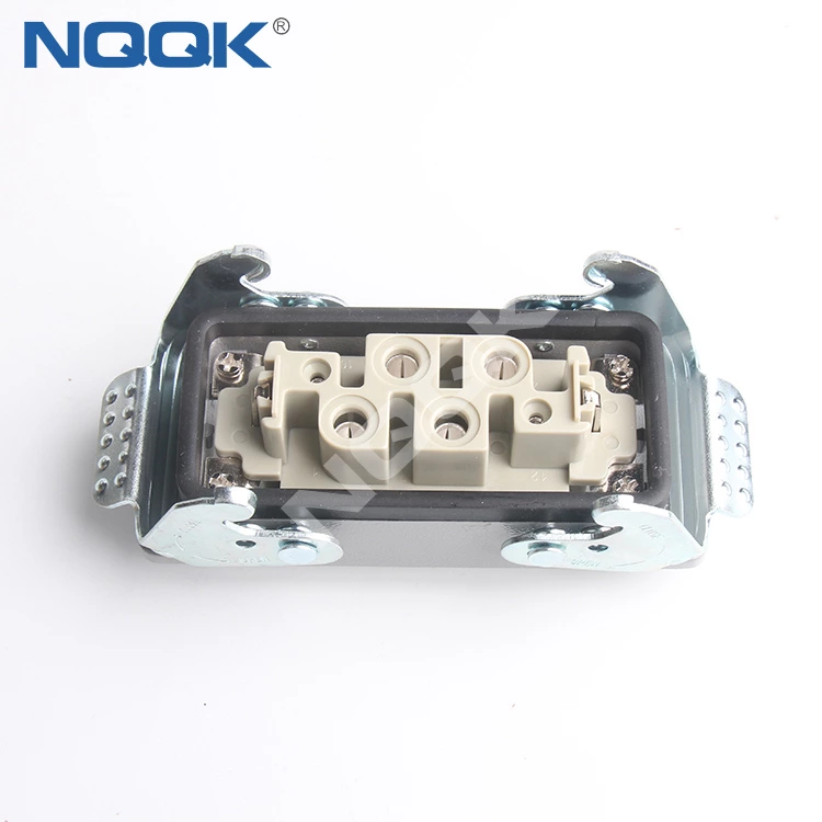 HDC-HK-4/2-004-M Heavy Duty Connector Double Buckle  4 pin heavy duty connector