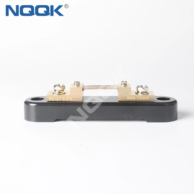 FL-21   80A 75mV dc current shunt resistor with base