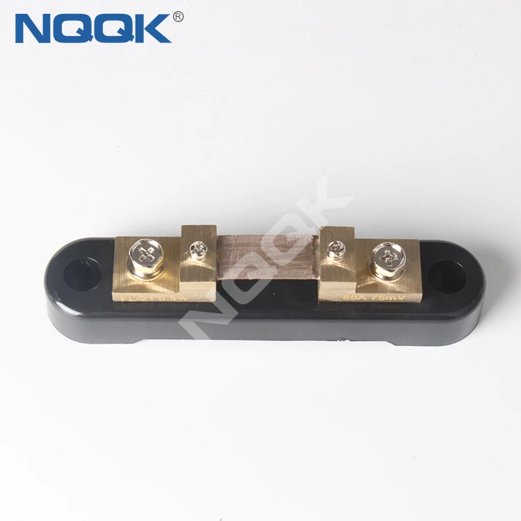 FL-21   80A 75mV dc current shunt resistor with base