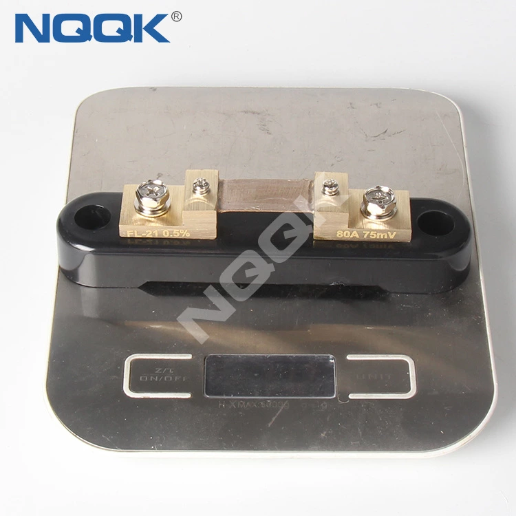 FL-21   80A 75mV dc current shunt resistor with base