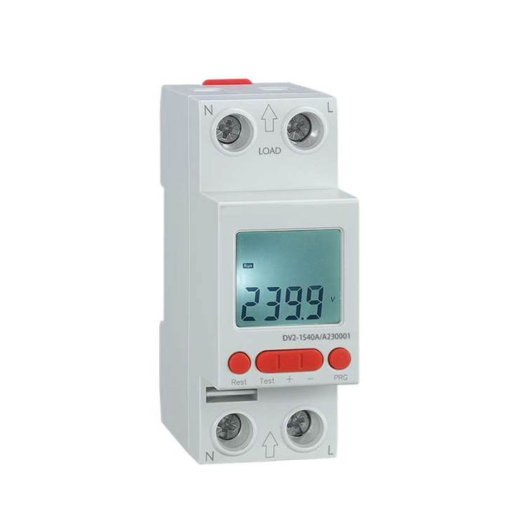 DV2-1S Digital Single Phase Over And Under Voltage Automatic Reset Relay