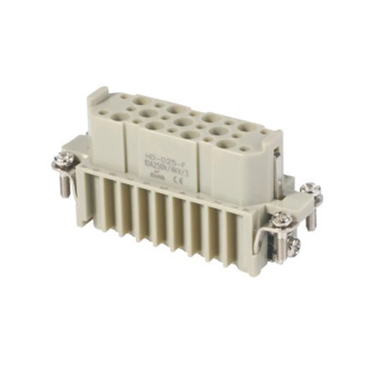 HD-025 25Pin Superelevation Crimp terminal Insert Heavy duty connector