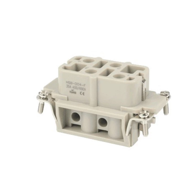 HSB-004 4Pin Big Current Type Insert Heavy duty connector