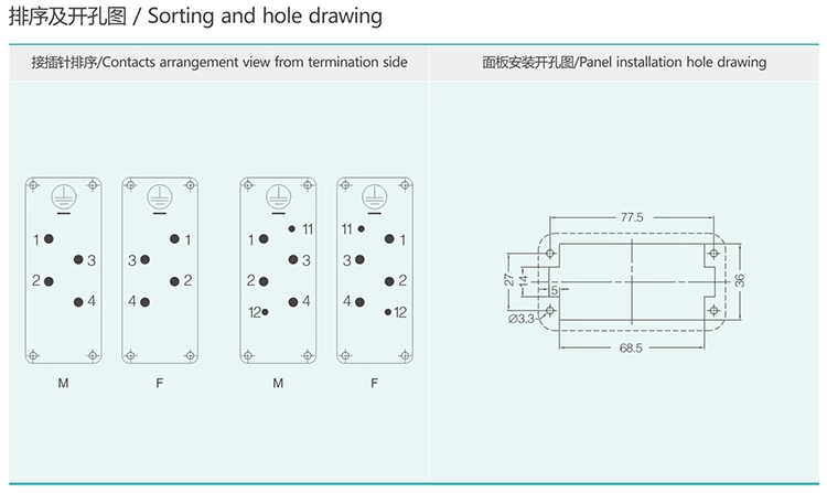 HK-004/2 4/2Pin Group and type Insert Heavy duty connector