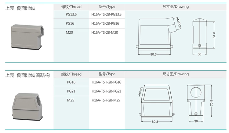 1 H16A Series Hood & Housing