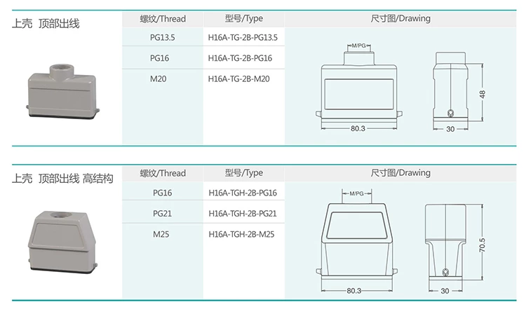 1 H16A Series Hood & Housing
