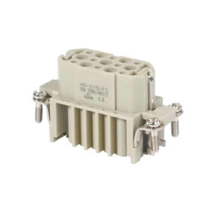 HD-015 15Pin Superelevation Crimp terminal Insert Heavy duty connector