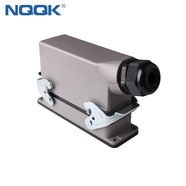 24 pin Position surface mounted heavy duty plug connector for mechanical