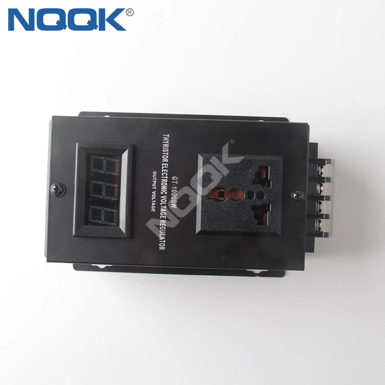 10000W SCR LED digital display 220VAC 120VAC 130VAC 110VAC Voltage Regulator with Push Button