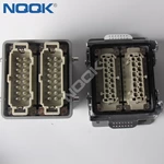 HDC-HE-032-02S 32pin combination HE-016-M HE-016-F H32B-TG H32B-AG Top entry heavy socket connector with 2 levers