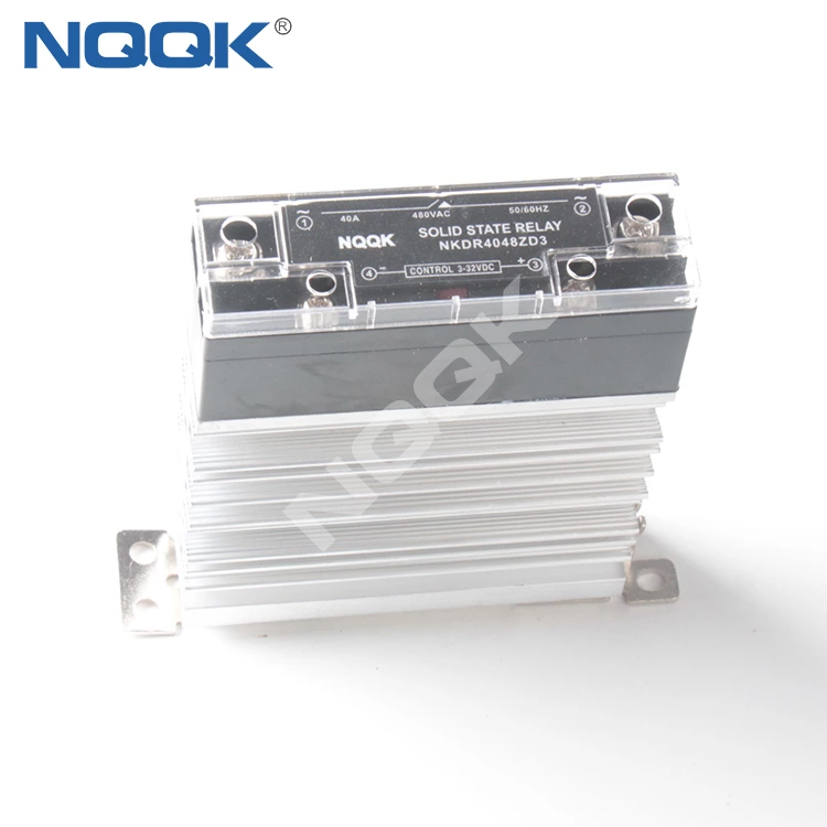 The newest ultra thin DC to AC 25 A single phase slim solid state relay with heat sink