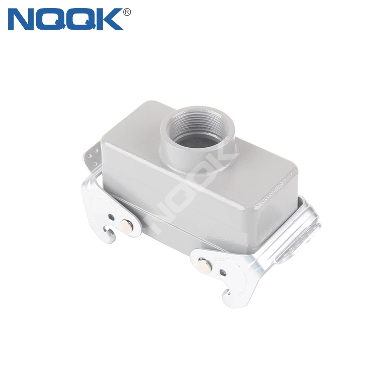 H16B-TGB Top outgoing line shell with double buckle Four ears Heavy duty connector housing