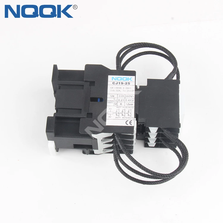 CJ19-2511M7 220v Capacitor loaded electromagnetic AC contactor CJ19-2511M7 Switch Capacitor Contactor