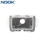 H10B-TGB Top outgoing line shell with double buckle Four ears Heavy duty connector housing