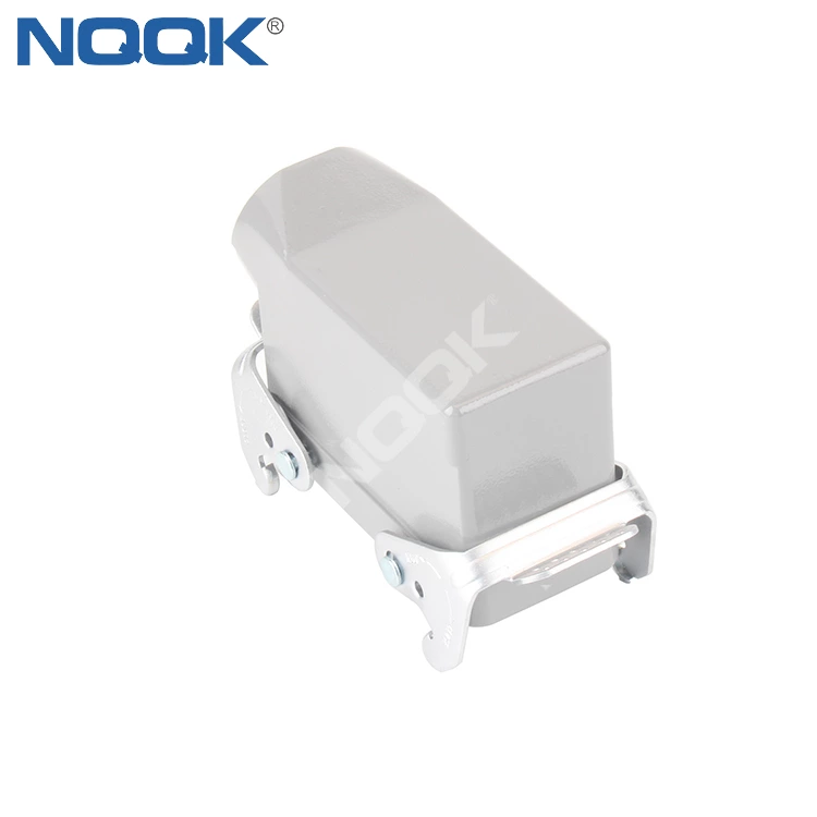 H16B-TSB side out shell with double buckle Four ears Heavy duty connector housing