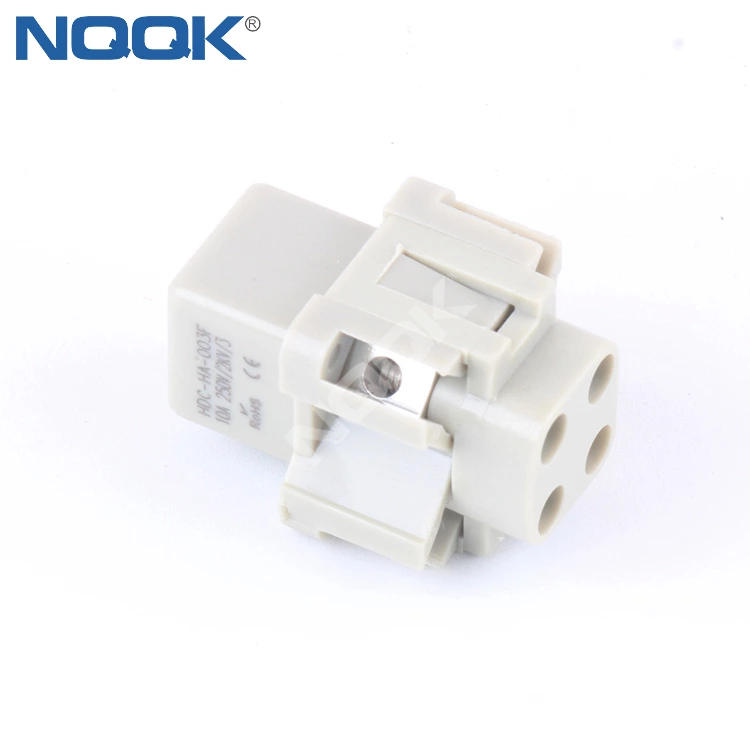 HA-003-F 3-pin 4-core aviation plug  Modular Heavy load connector