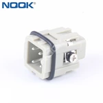 HA-003-M 10A 250V 3 pin  top entry bulkhead heavy duty connector