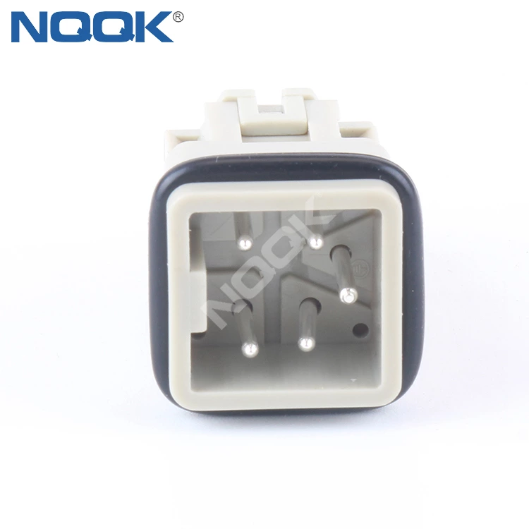 HA-004-M 10A 250V 4 pin top entry bulkhead heavy duty connector