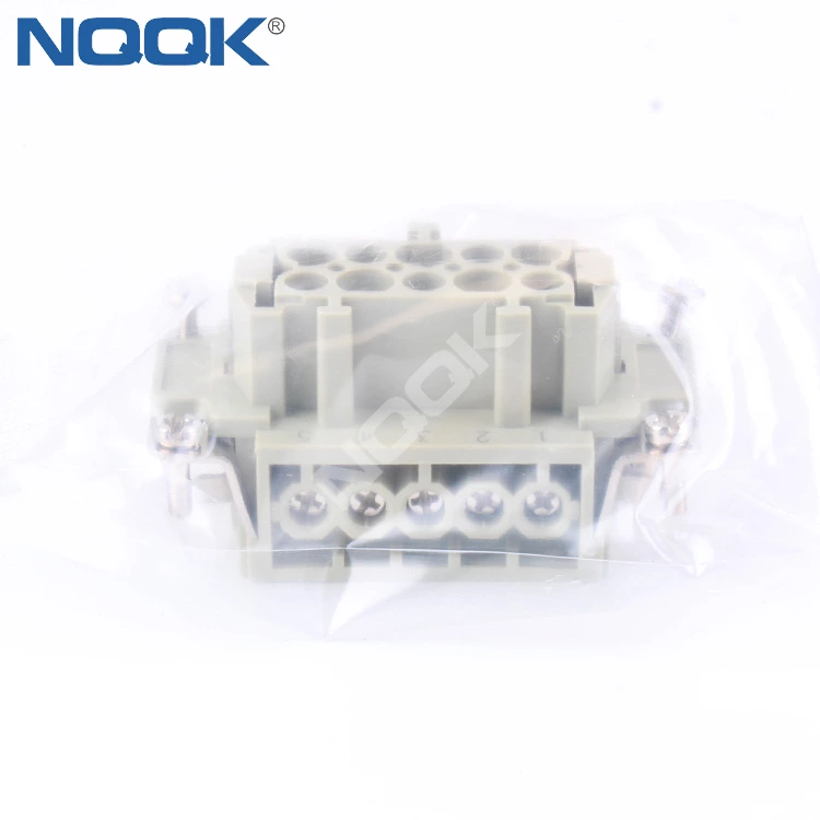 HE-010-F 10 pin 16A 400V 500V terminal heavy duty connector Insert