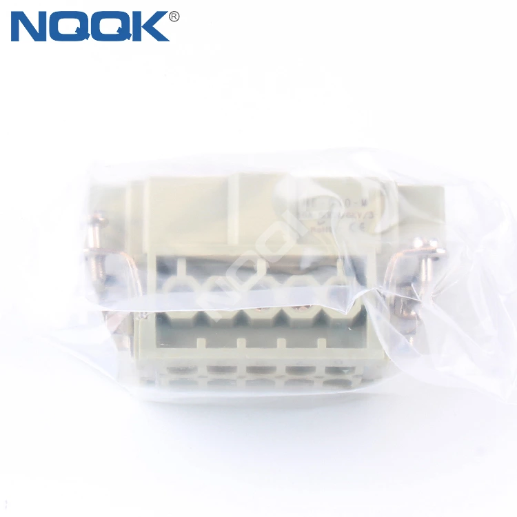 HE-010-M 10 pin16A 400V 500V Serew terminal heavy duty connector Insert