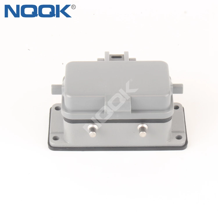 H10B-AD-BO  base four ear with cover Opening installation Heavy duty connector housing
