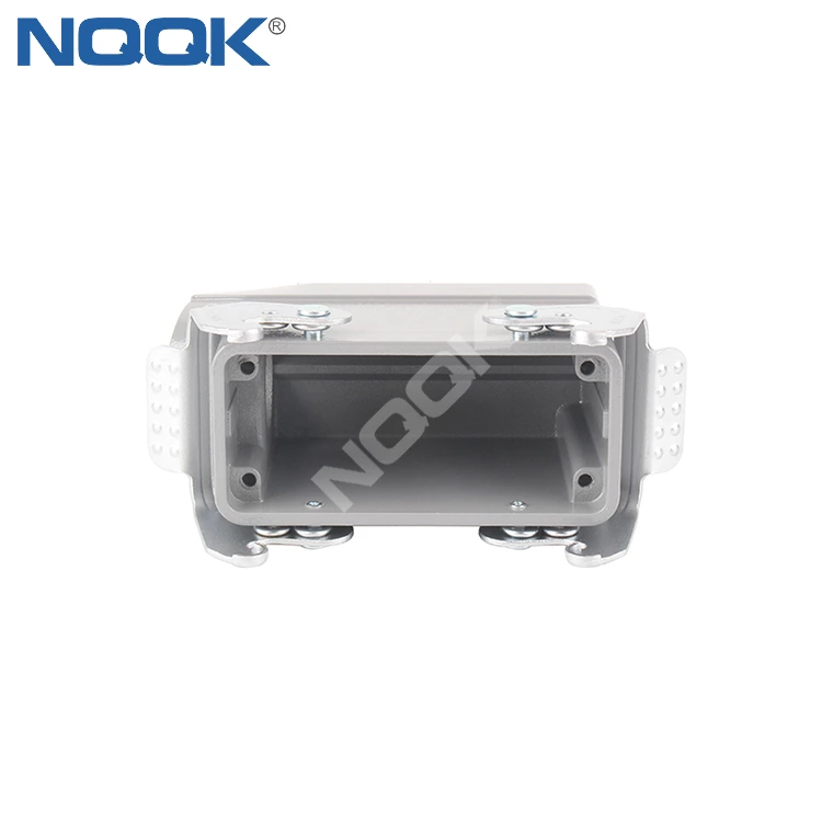 H16B-TSB side out shell with double buckle Four ears Heavy duty connector housing