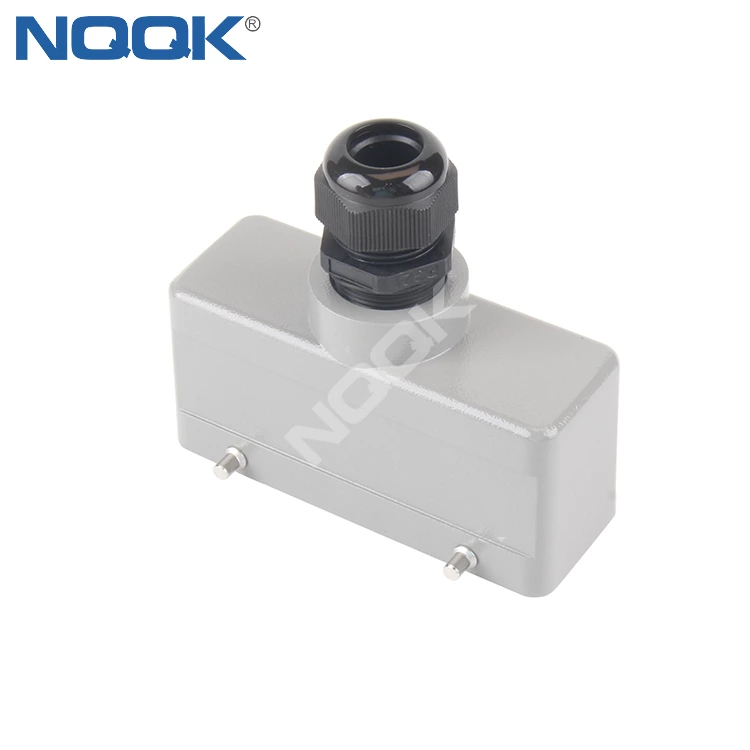 H24B-TG surface mouned heavy duty sockets connector with 2 levers connector housing