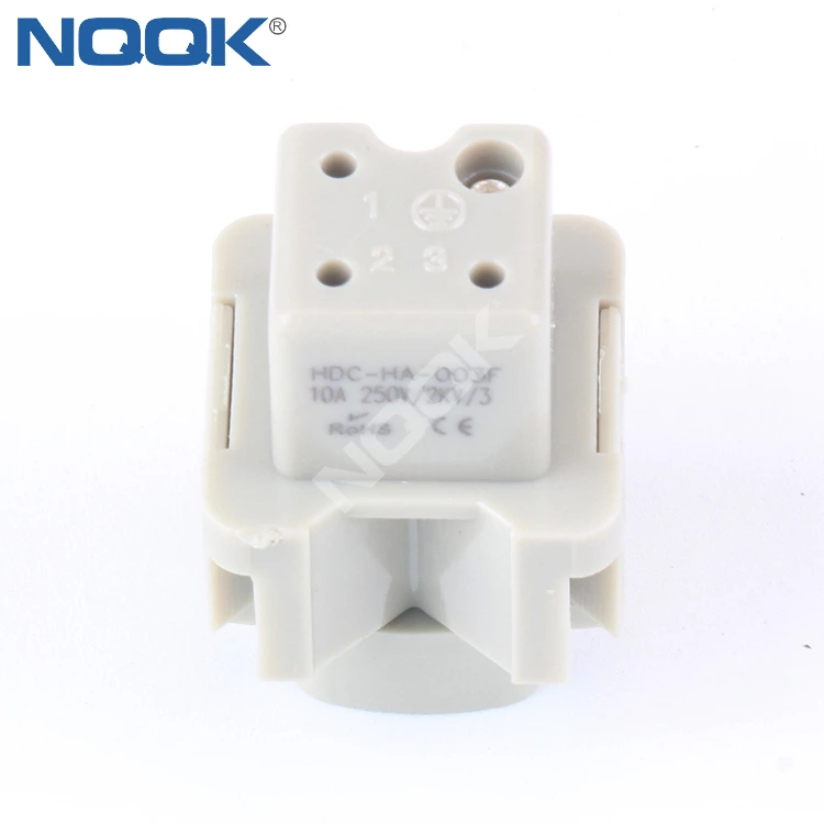 HA-003-F 3-pin 4-core aviation plug  Modular Heavy load connector