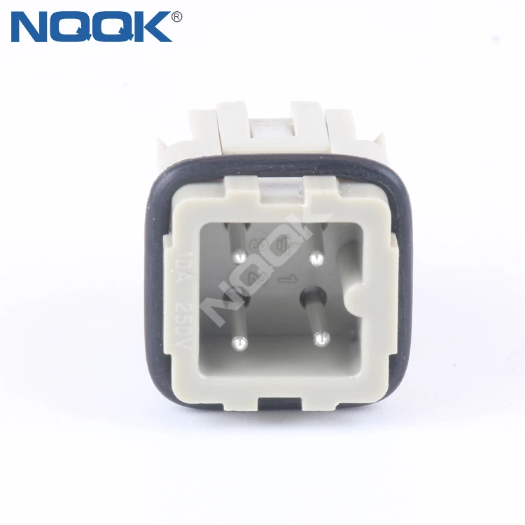 HA-003-M 10A 250V 3 pin  top entry bulkhead heavy duty connector