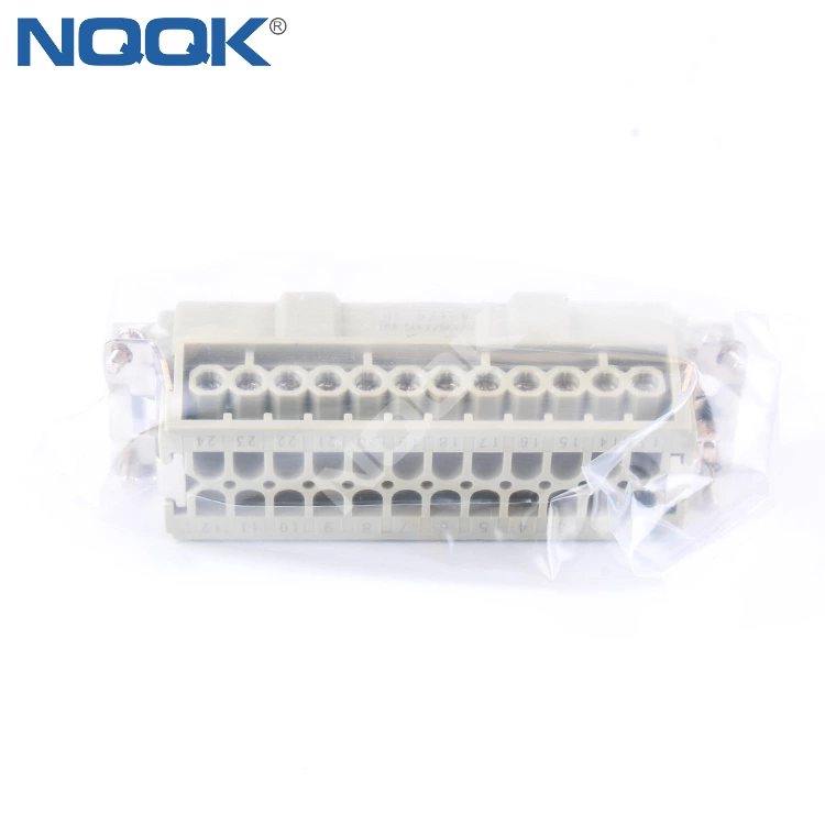 24 Pins HE Screw Heavy duty Connector HE-024-F