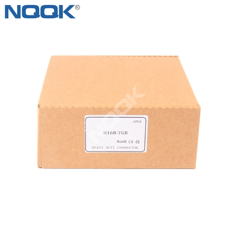 H16B-TGB Top outgoing line shell with double buckle Four ears Heavy duty connector housing