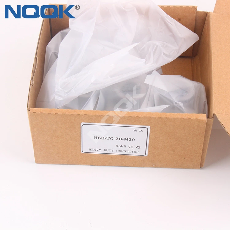 6 pin H6B-TG-2B-M20 heavy connector Top outlet of upper shell  Mounting