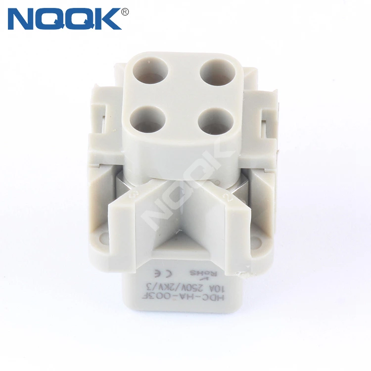 HA-003-F 3-pin 4-core aviation plug  Modular Heavy load connector