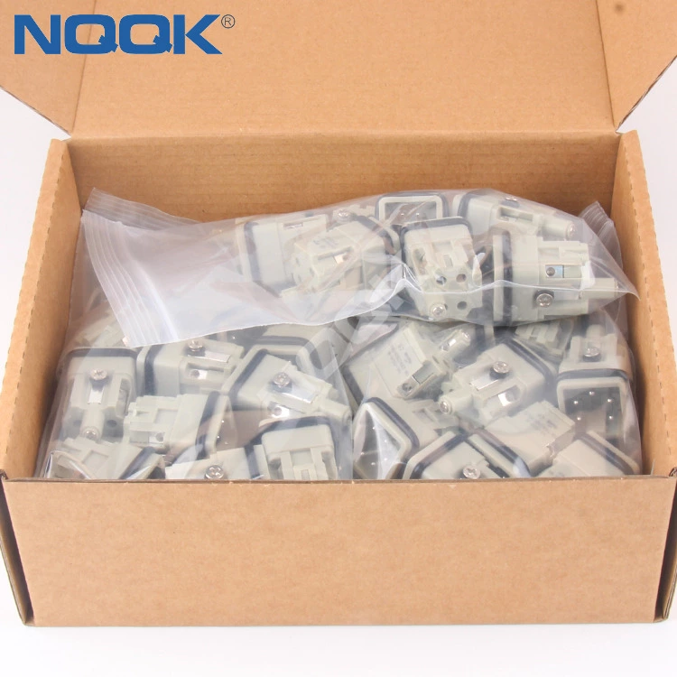 HA-004-M 10A 250V 4 pin top entry bulkhead heavy duty connector