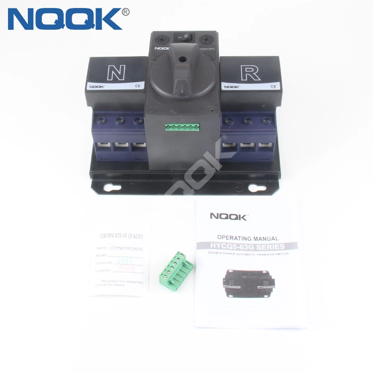 HYCQ5-63G Series Type 63A Automatic Transfer Switches Dual power automatic switching