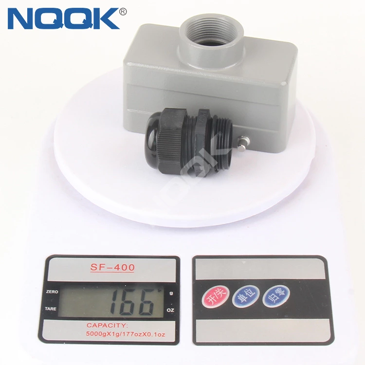 H16B-TG Heavy load connector double buckle top outlet line upper shell