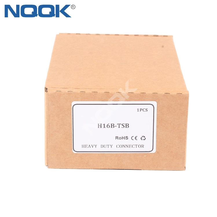 H16B-TSB side out shell with double buckle Four ears Heavy duty connector housing