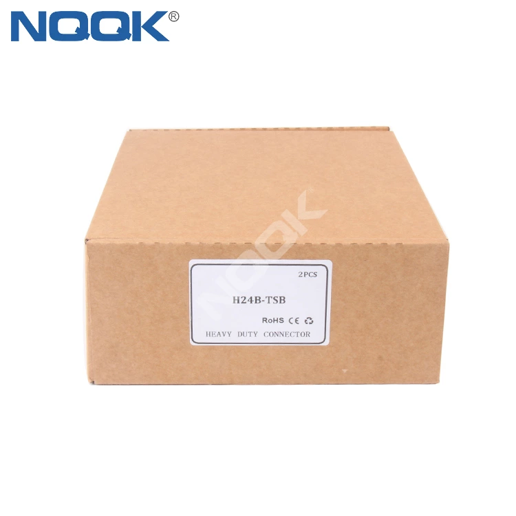 H24B-TSB Heavy Duty connector housing M32 PG21 side out housing with double buckle
