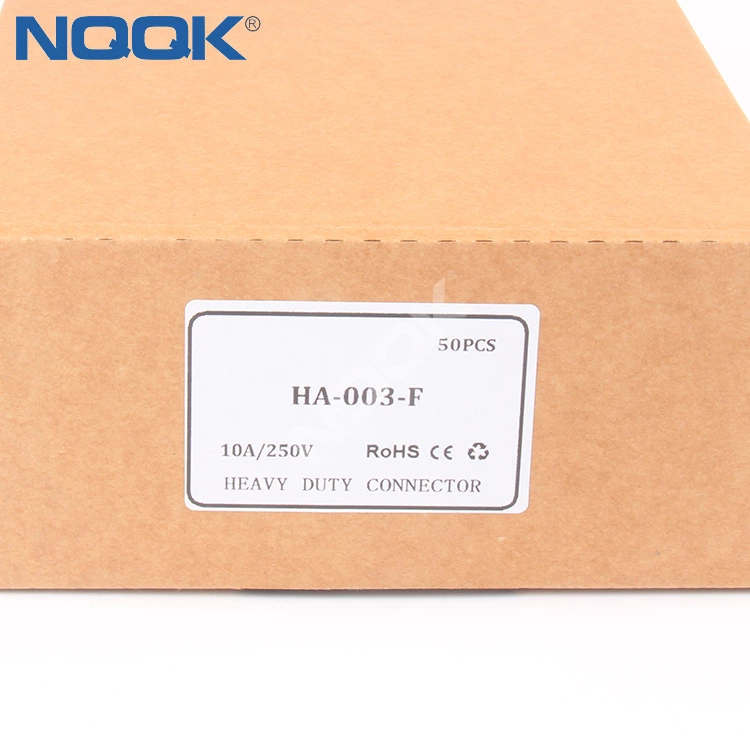 HA-003-F 3-pin 4-core aviation plug  Modular Heavy load connector