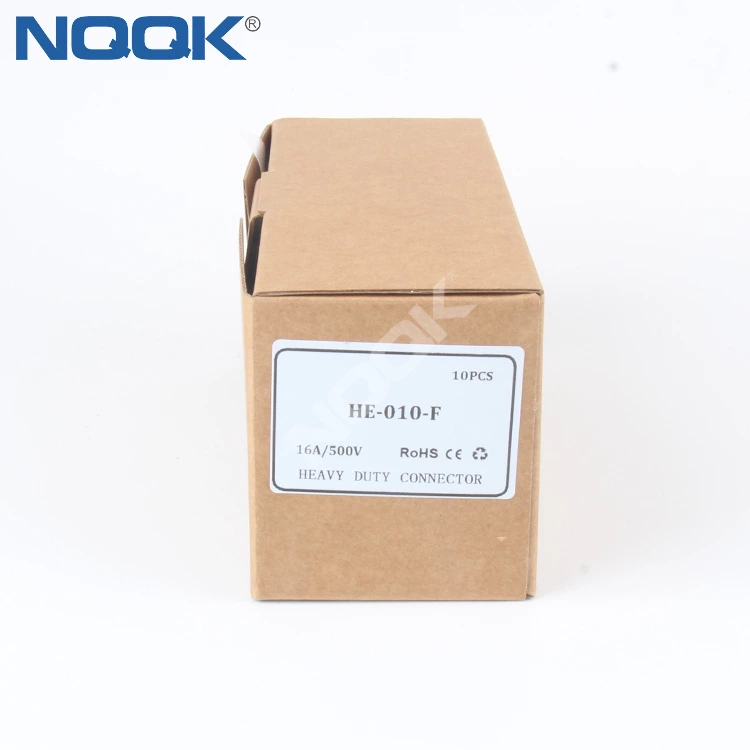 HE-010-F 10 pin 16A 400V 500V terminal heavy duty connector Insert