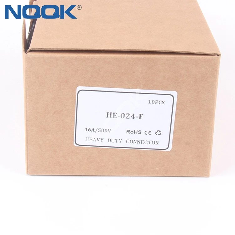 24 Pins HE Screw Heavy duty Connector HE-024-F