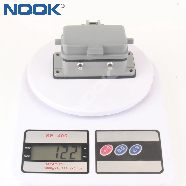 H10B-AD-BO  base four ear with cover Opening installation Heavy duty connector housing