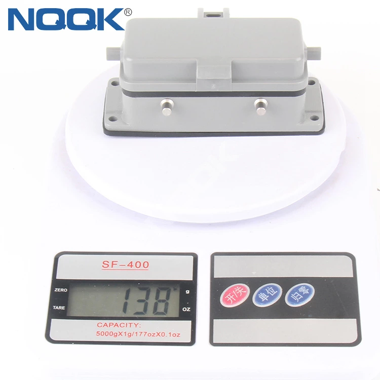 H16B-AD-BO base four ear with cover Opening installation Heavy duty connector housing