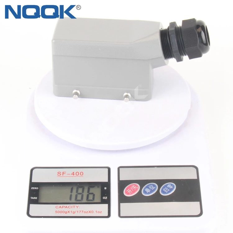 H16B-TS side out shell H16B PG21 M25 M32 Four ears Heavy duty connector housing