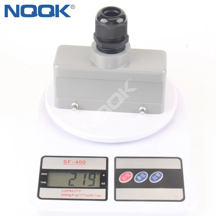 H24B-TG surface mouned heavy duty sockets connector with 2 levers connector housing