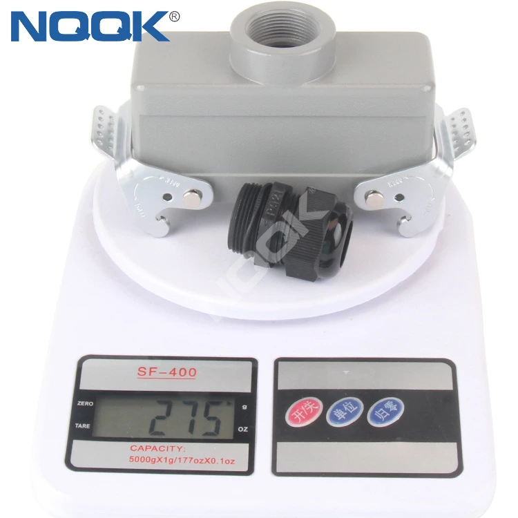 H24B-TGB Heavy Duty Connector Housing M32 PG29 PG21 with Double Buckle Top entry