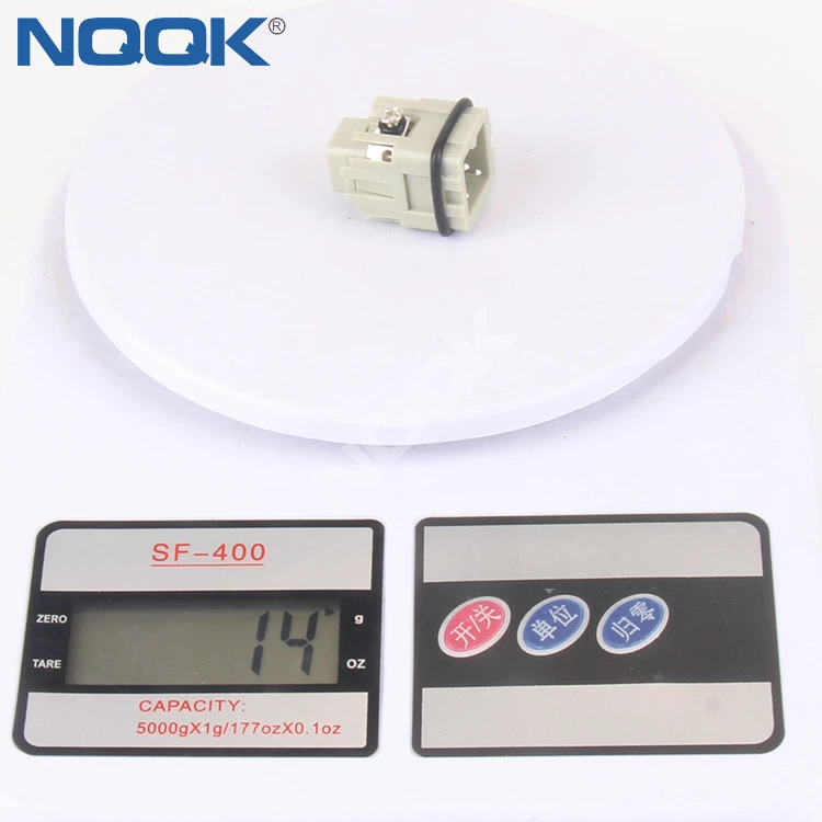 HA-003-M 10A 250V 3 pin  top entry bulkhead heavy duty connector