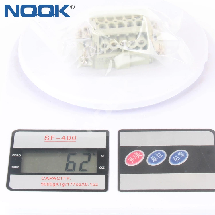 HE-010-M 10 pin16A 400V 500V Serew terminal heavy duty connector Insert