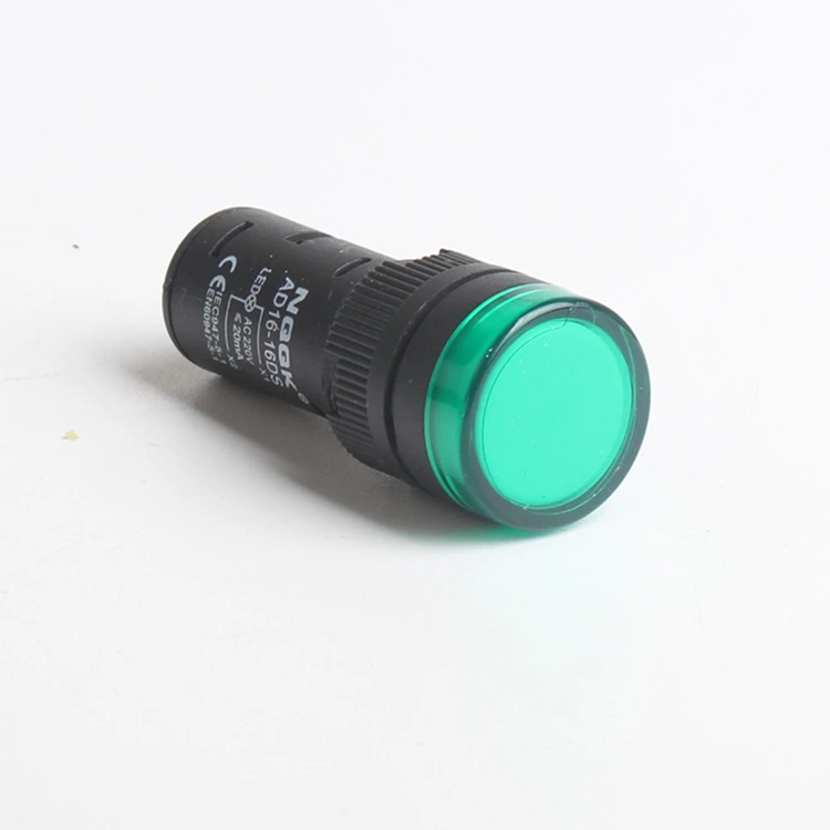AD16-16DS 16mm 220V Green Digital indicator waterproof Signal Indicator lighting lamp led panel mount